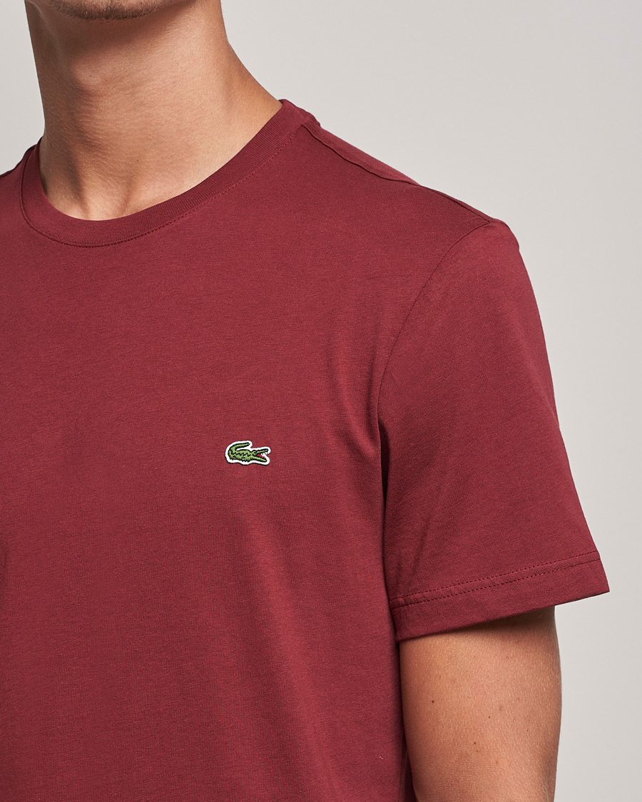 Homme | T-shirts | Lacoste | Crew Neck Tee Cranberry