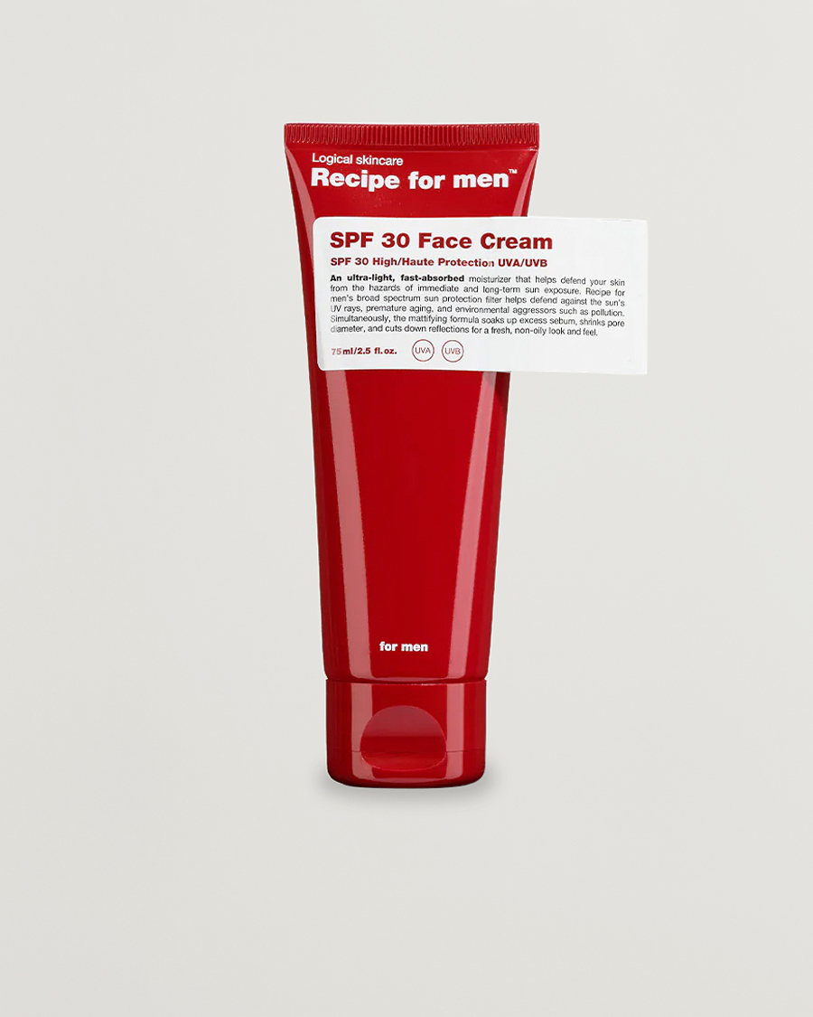 Homme | Soins De La Peau | Recipe for men | SPF 30 Face Cream 75ml