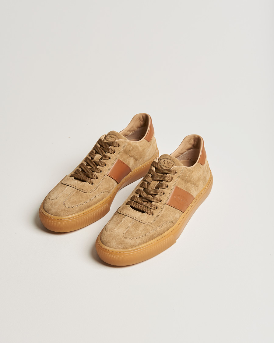 Homme | Tod's Cassetta Sneakers Camel Suede | Tod's | Cassetta Sneakers Camel Suede