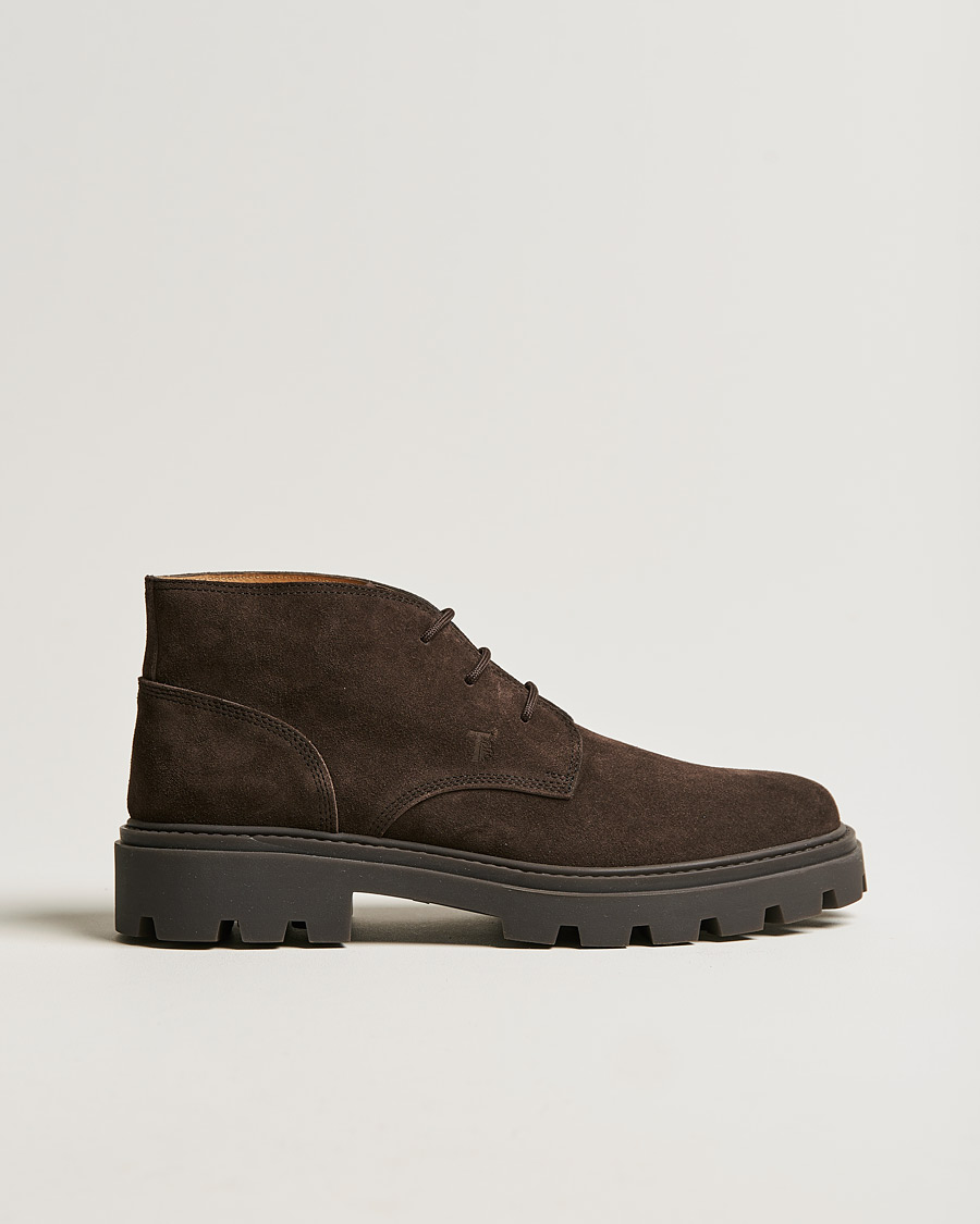 Homme | Tod's Heavy Winter Boots Dark Brown Suede | Tod's | Heavy Winter Boots Dark Brown Suede