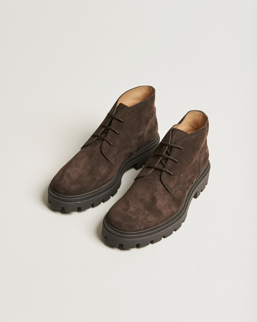 Homme | Tod's Heavy Winter Boots Dark Brown Suede | Tod's | Heavy Winter Boots Dark Brown Suede