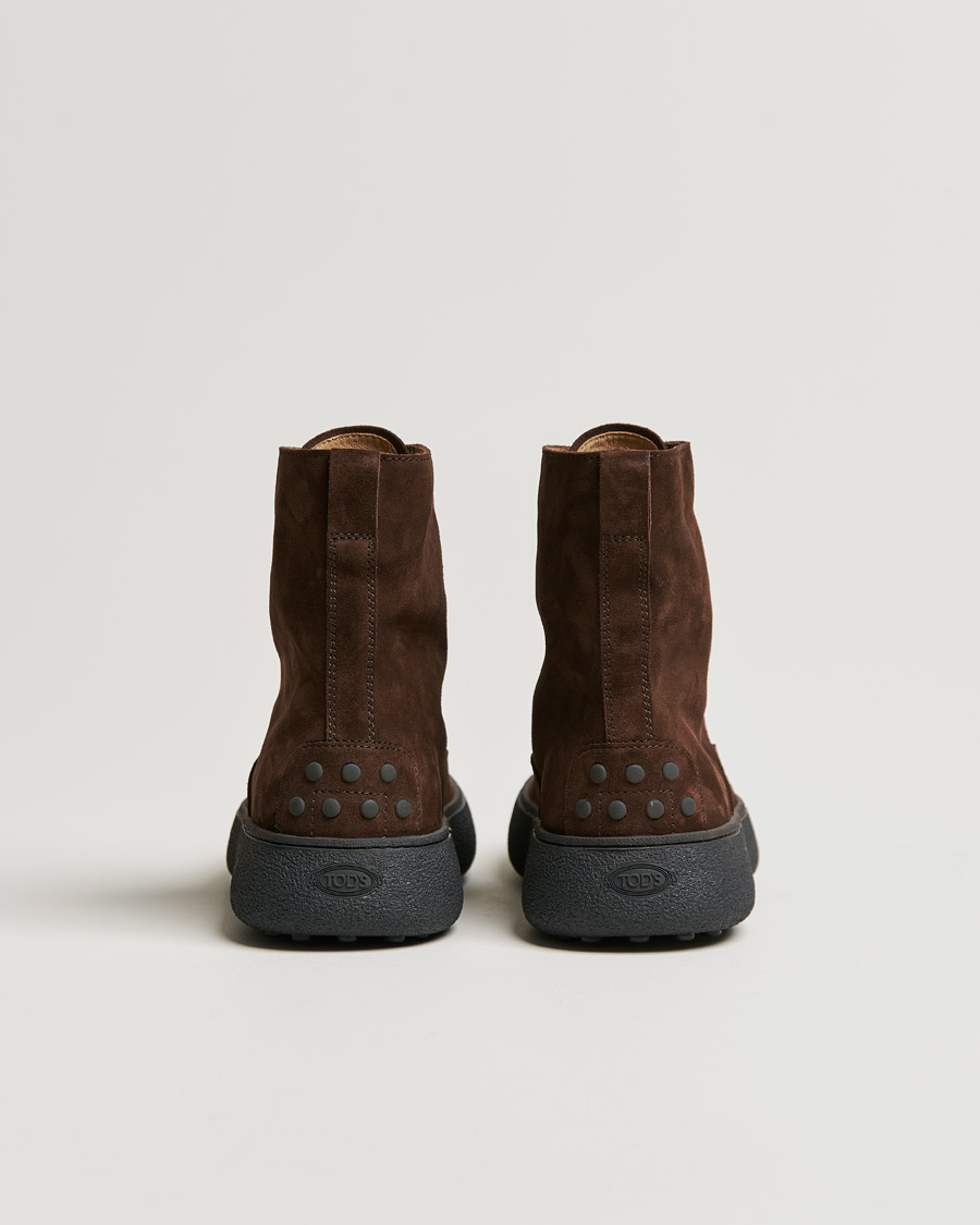 Homme | Tod's Gommino Winter Boots Dark Brown Suede | Tod's | Gommino Winter Boots Dark Brown Suede