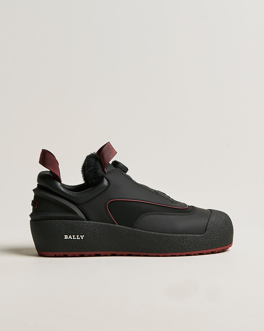 Homme | Bally Curtys Curling Sneaker Black/Heritage Red | Bally | Curtys Curling Sneaker Black/Heritage Red