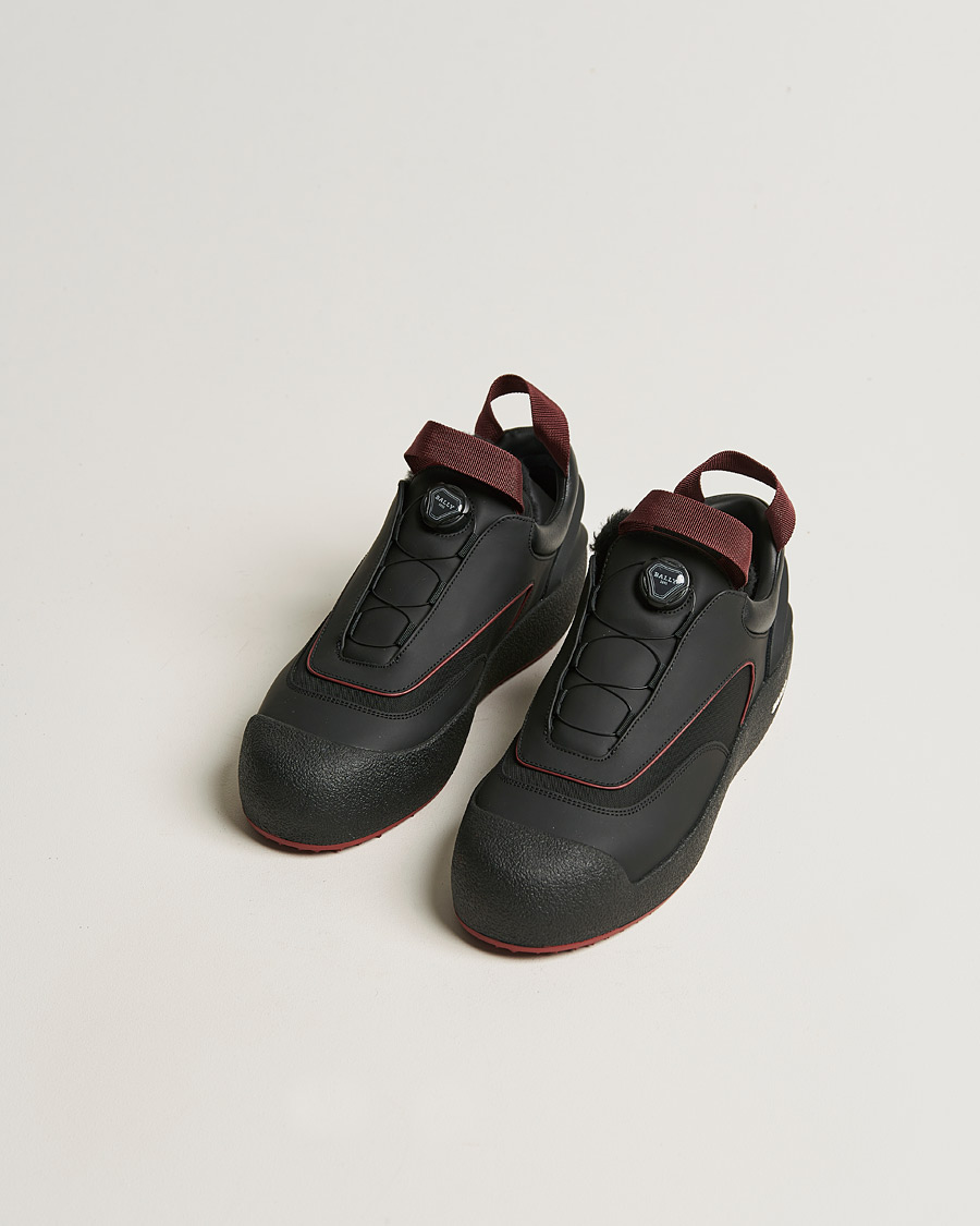 Homme | Bally Curtys Curling Sneaker Black/Heritage Red | Bally | Curtys Curling Sneaker Black/Heritage Red