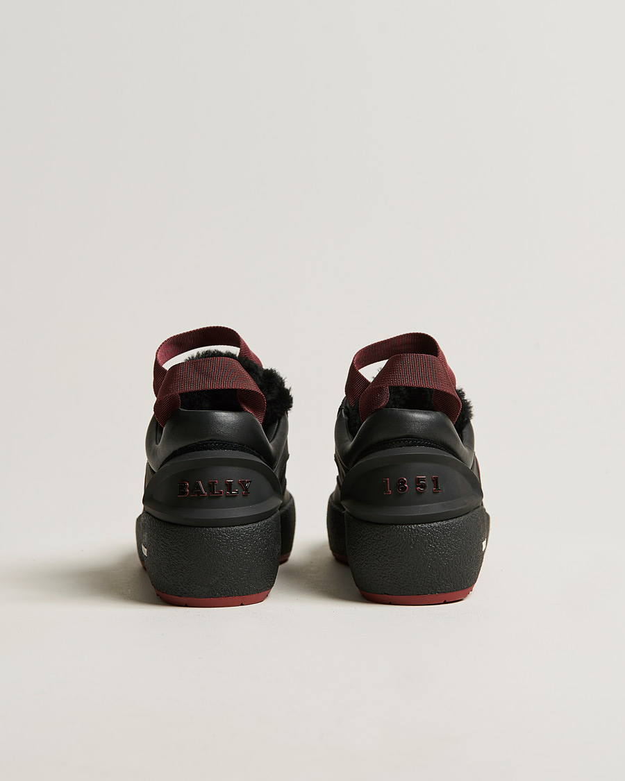 Homme | Bally Curtys Curling Sneaker Black/Heritage Red | Bally | Curtys Curling Sneaker Black/Heritage Red
