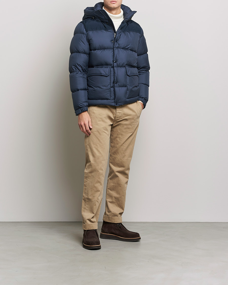 Homme | Manteaux Et Vestes | Woolrich | Microfiber Sierra Padded Jacket Melton Blue