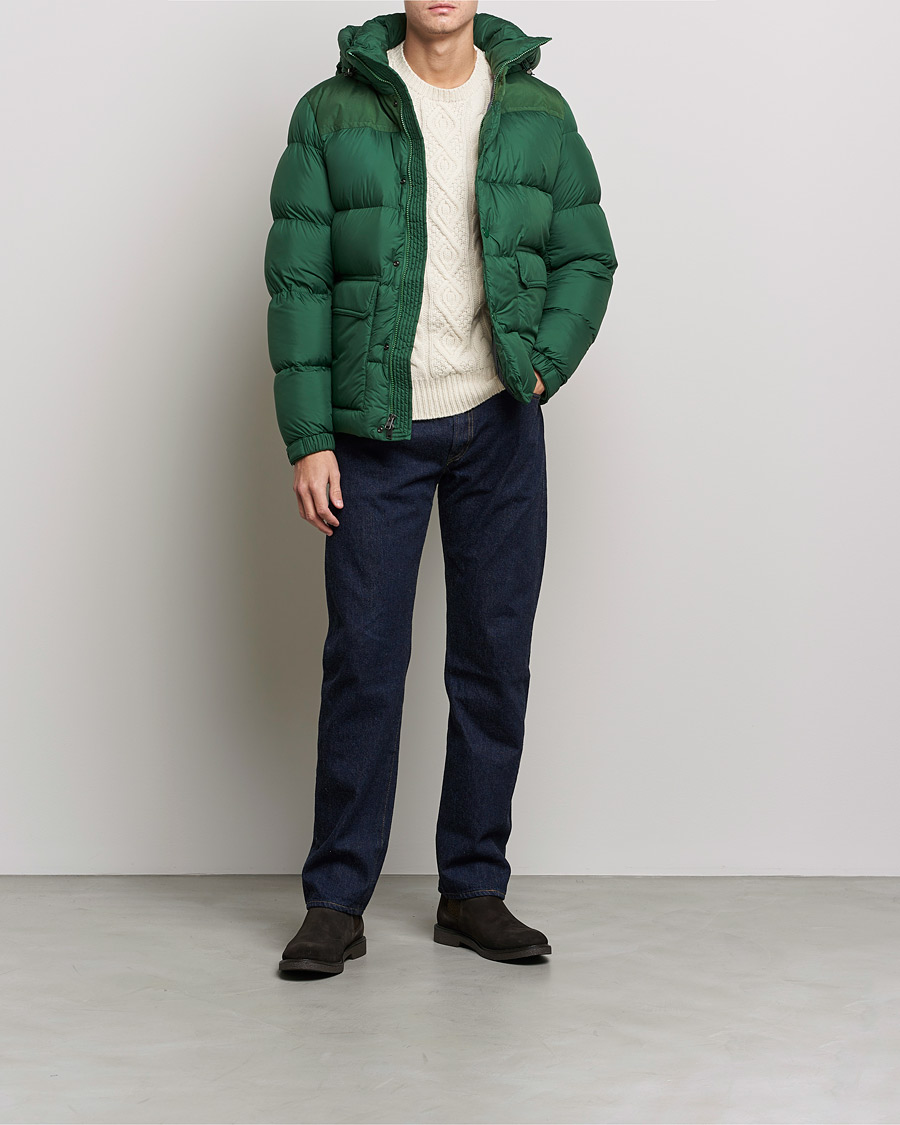 Homme | Manteaux Et Vestes | Woolrich | Microfiber Sierra Padded Jacket Waxed Green