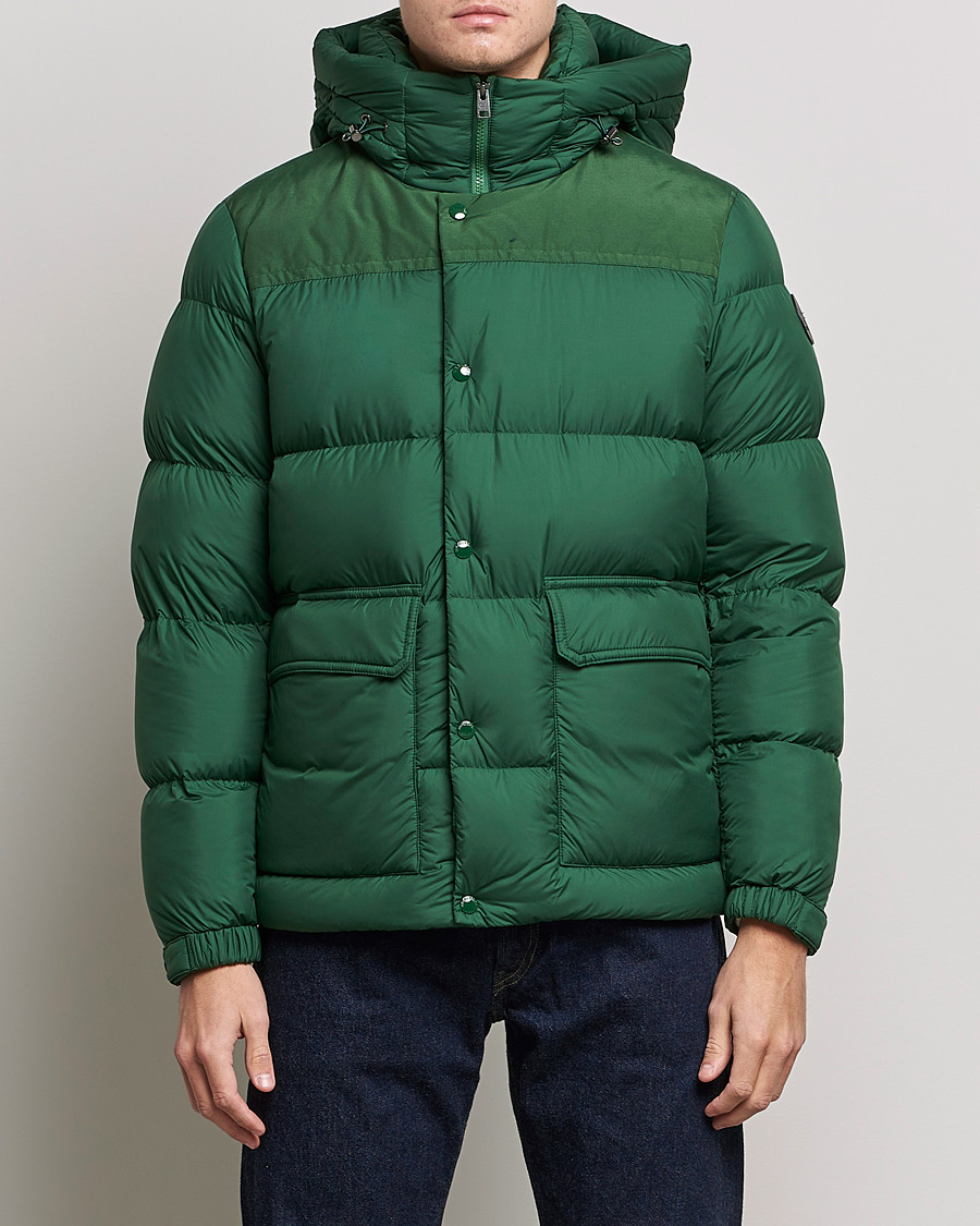 Homme | Manteaux Et Vestes | Woolrich | Microfiber Sierra Padded Jacket Waxed Green