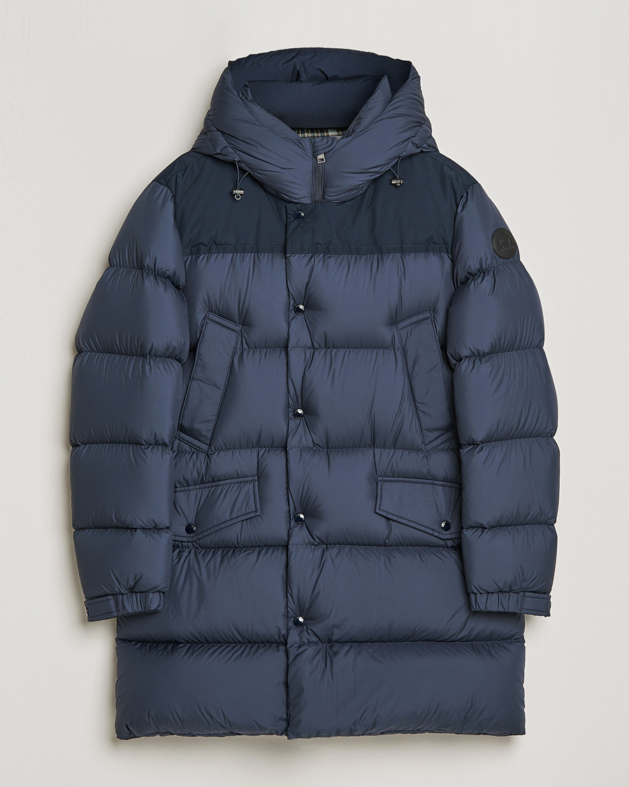 Homme | Manteaux Et Vestes | Woolrich | Microfiber Sierra Padded Parka Melton Blue