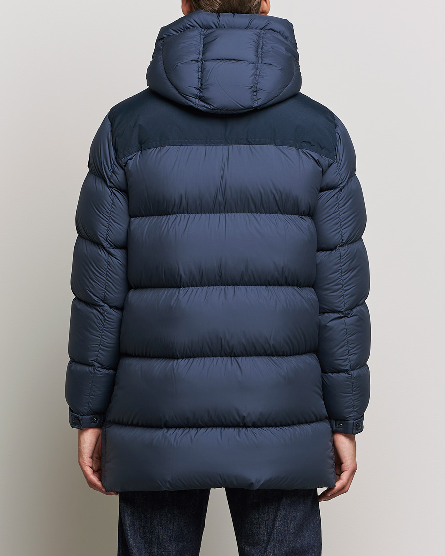 Homme | Manteaux Et Vestes | Woolrich | Microfiber Sierra Padded Parka Melton Blue