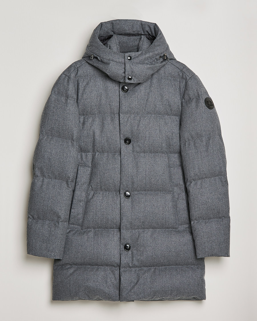 Homme | Manteaux Et Vestes | Woolrich | Luxe Long Parka Medium Grey Melange