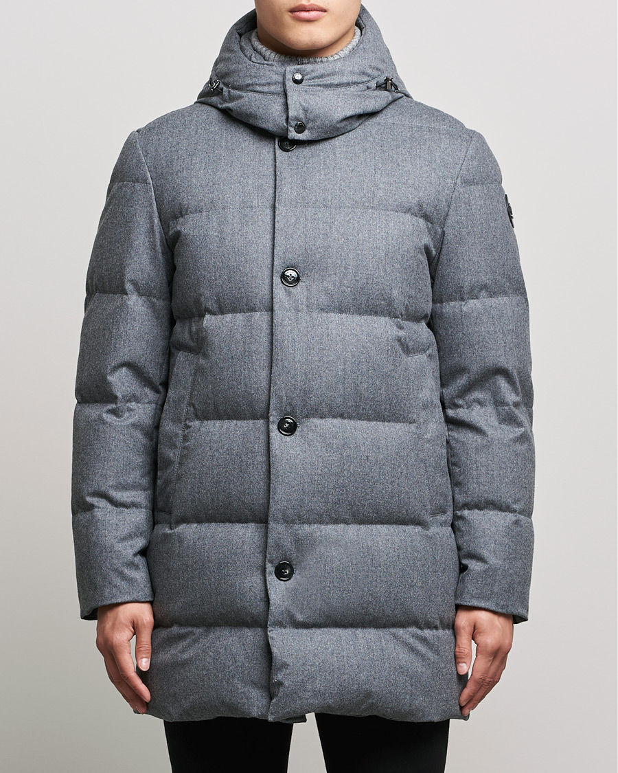 Homme | Manteaux Et Vestes | Woolrich | Luxe Long Parka Medium Grey Melange