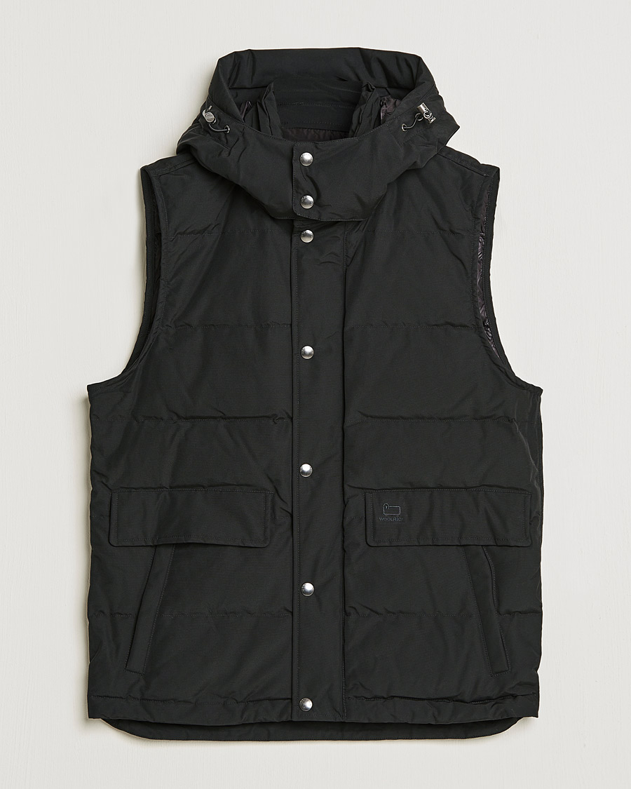 Homme | Manteaux Et Vestes | Woolrich | Aleutian Detachable Hooded Vest Black