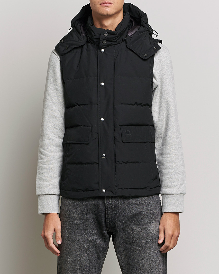 Homme | Manteaux Et Vestes | Woolrich | Aleutian Detachable Hooded Vest Black
