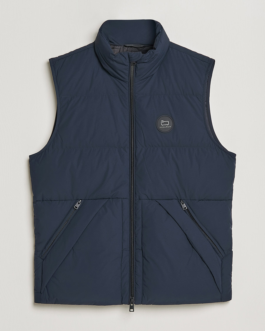 Homme | Manteaux Et Vestes | Woolrich | Sierra Supreme Vest Melton Blue