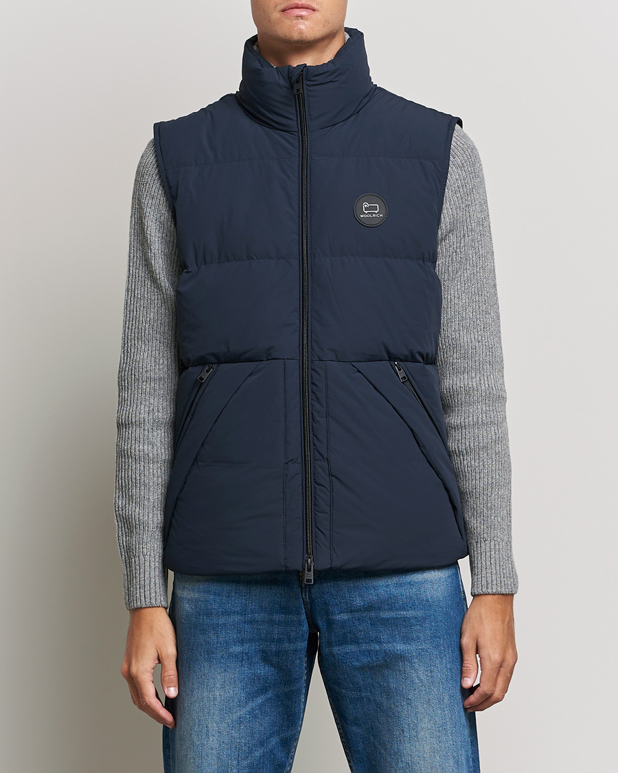 Homme | Manteaux Et Vestes | Woolrich | Sierra Supreme Vest Melton Blue