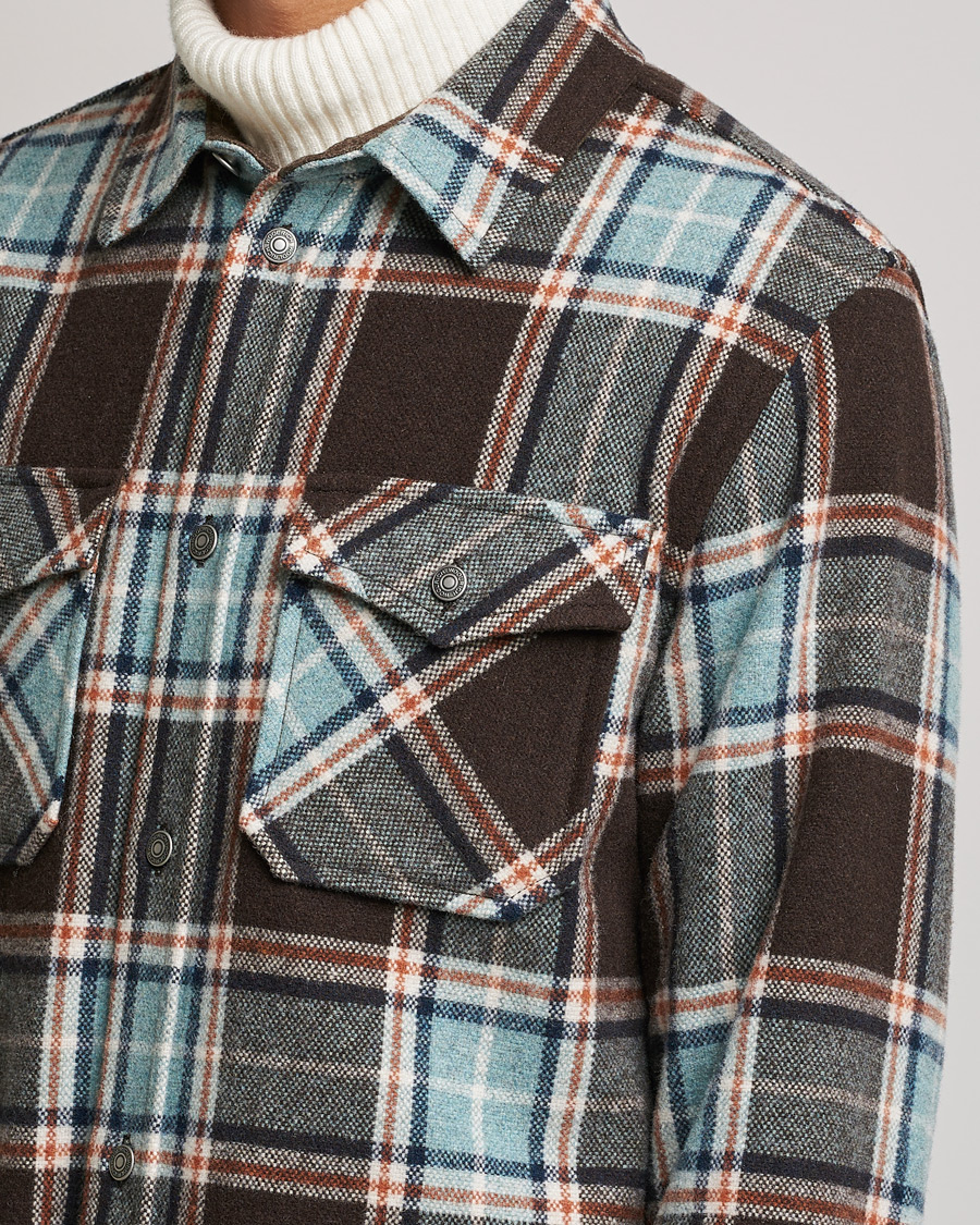 Homme | Chemises | Woolrich | Alaskan Melton Wool Overshirt Desert Check