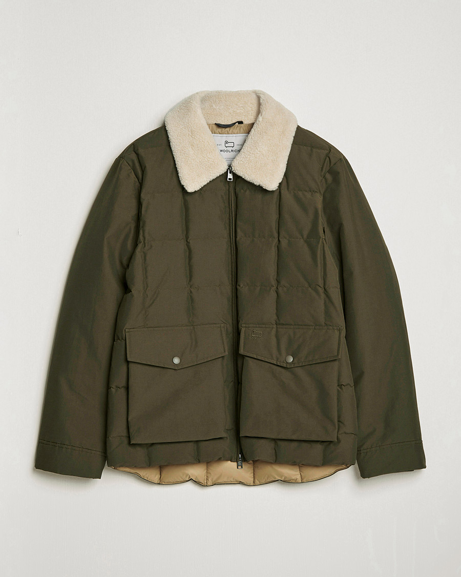 Homme | Manteaux Et Vestes | Woolrich | Duster Blizzard Jacket Dark Green