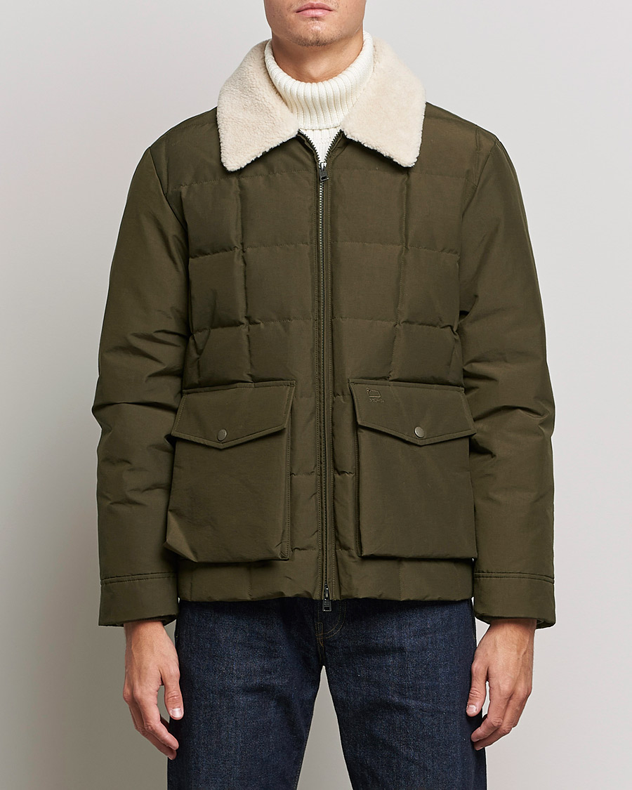 Homme | Manteaux Et Vestes | Woolrich | Duster Blizzard Jacket Dark Green