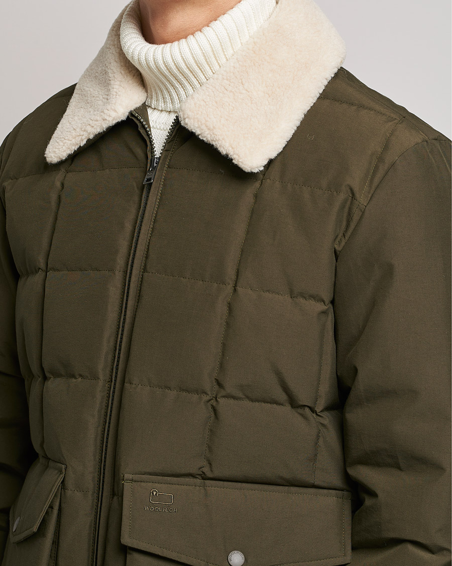 Homme | Manteaux Et Vestes | Woolrich | Duster Blizzard Jacket Dark Green