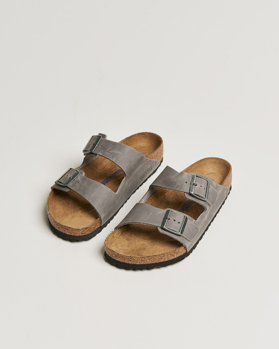 Homme | BIRKENSTOCK Arizona Soft Footbed Iron Oiled Leather | BIRKENSTOCK | Arizona Soft Footbed Iron Oiled Leather
