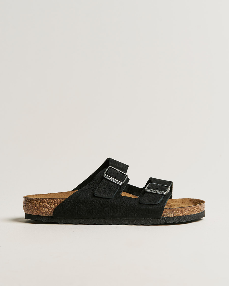 Homme | Sandales Et Mules | BIRKENSTOCK | Arizona Classic Footbed Desert Black Nubuck