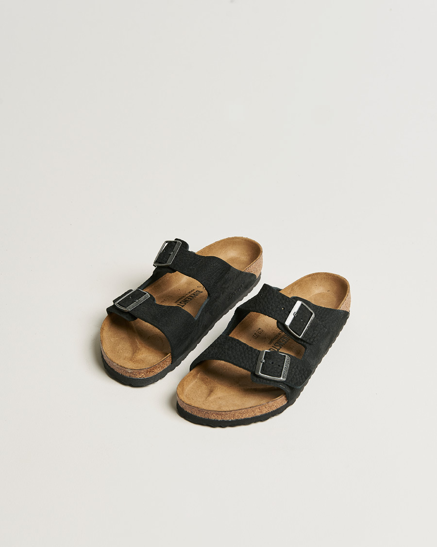 Homme | Sandales Et Mules | BIRKENSTOCK | Arizona Classic Footbed Desert Black Nubuck