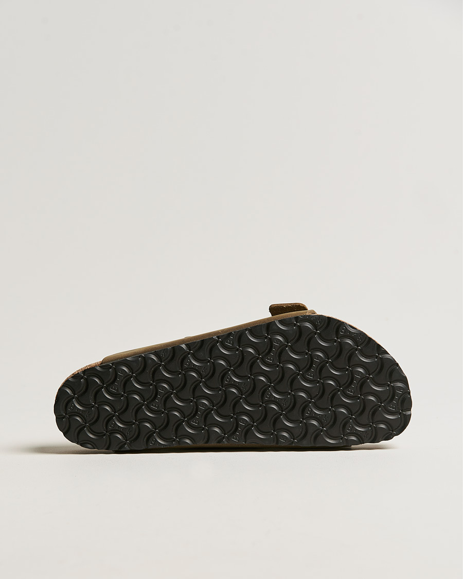 Homme | Sandales Et Mules | BIRKENSTOCK | Arizona Soft Footbed Faded Khaki Oiled Leather