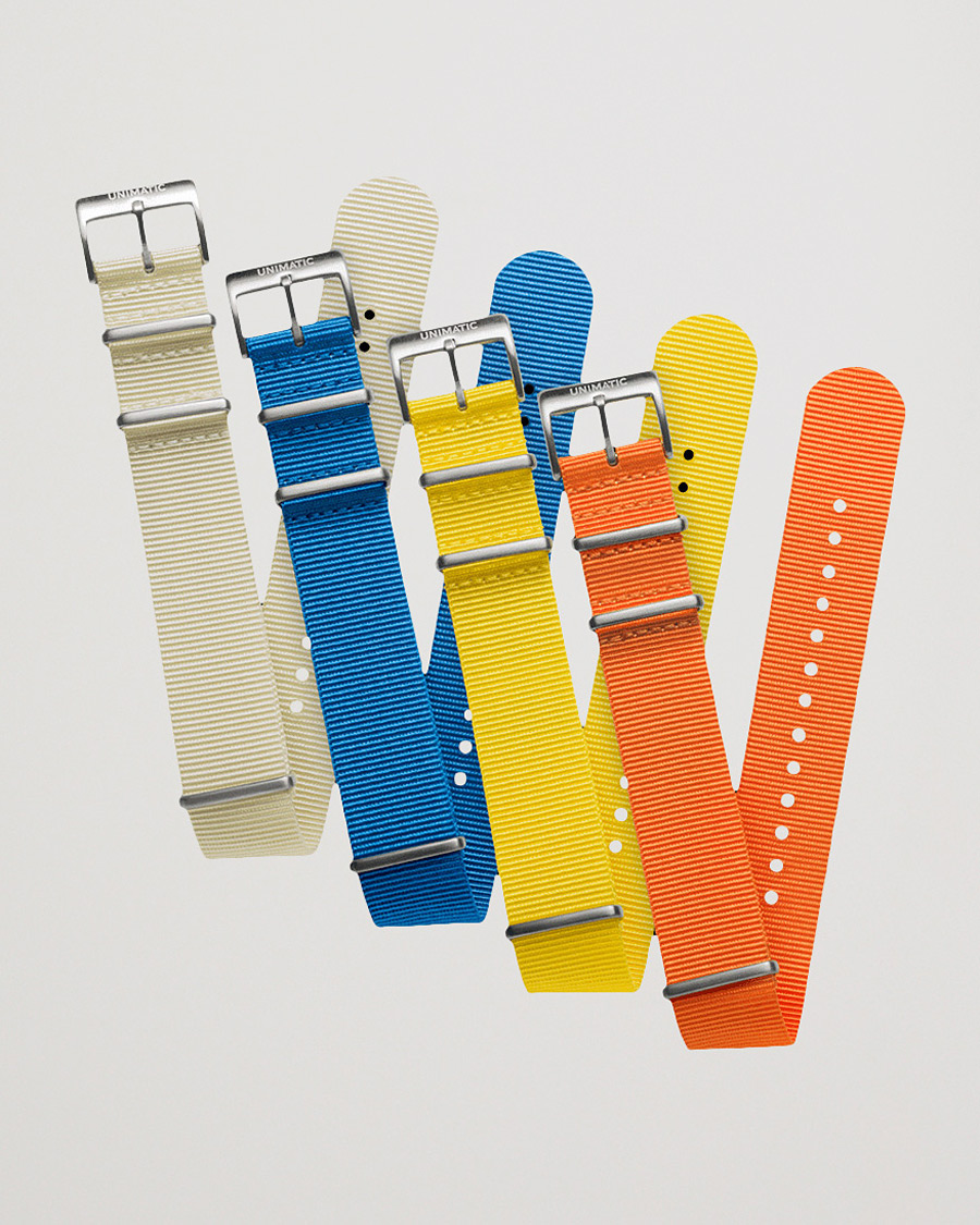 Homme | Bracelets De Montres | UNIMATIC | Bold Nato Steel 22mm Strap Set Multi