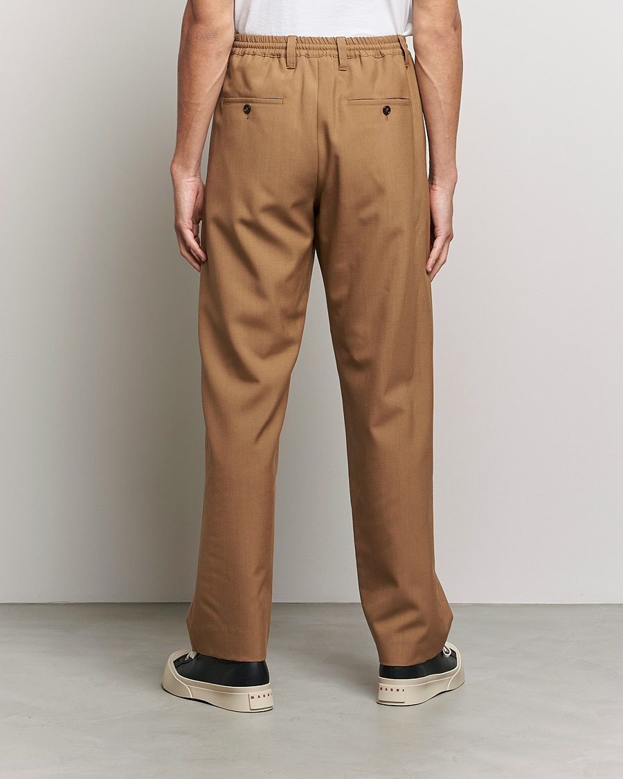 Homme | Pantalons | Marni | Tropical Wool Trousers Beige