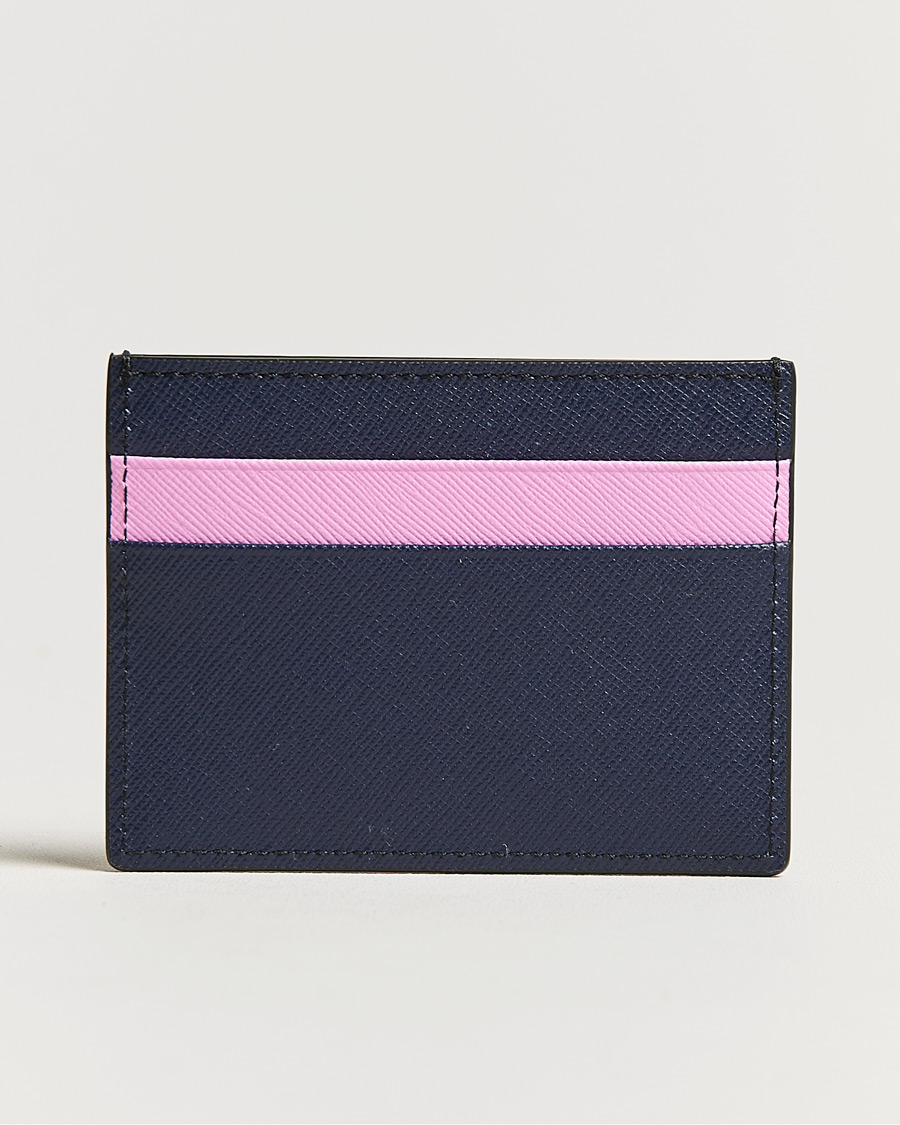 Homme | Marni Saffiano Leather Card Holder Navy | Marni | Saffiano Leather Card Holder Navy