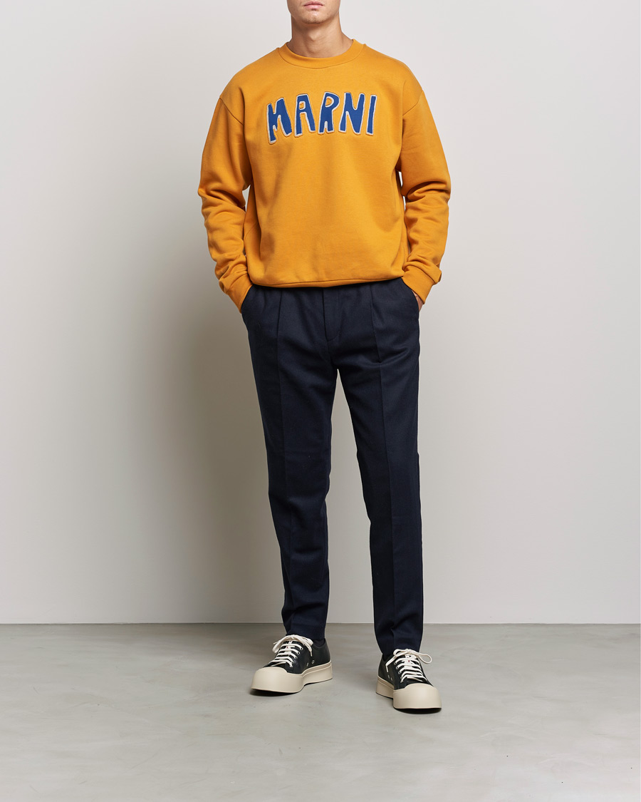 Homme | Pulls Et Tricots | Marni | Brushed Logo Sweatshirt Yellow