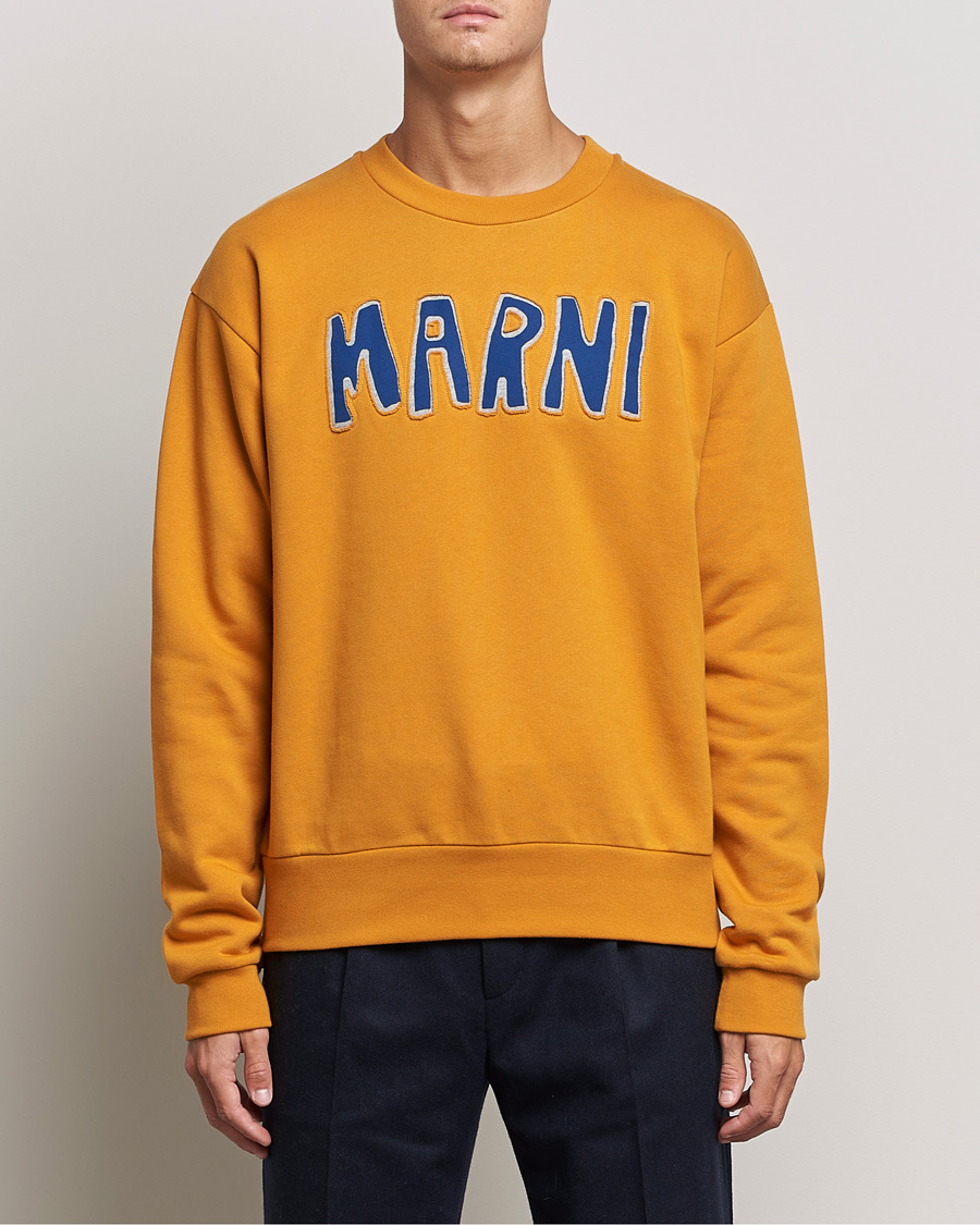 Homme | Pulls Et Tricots | Marni | Brushed Logo Sweatshirt Yellow