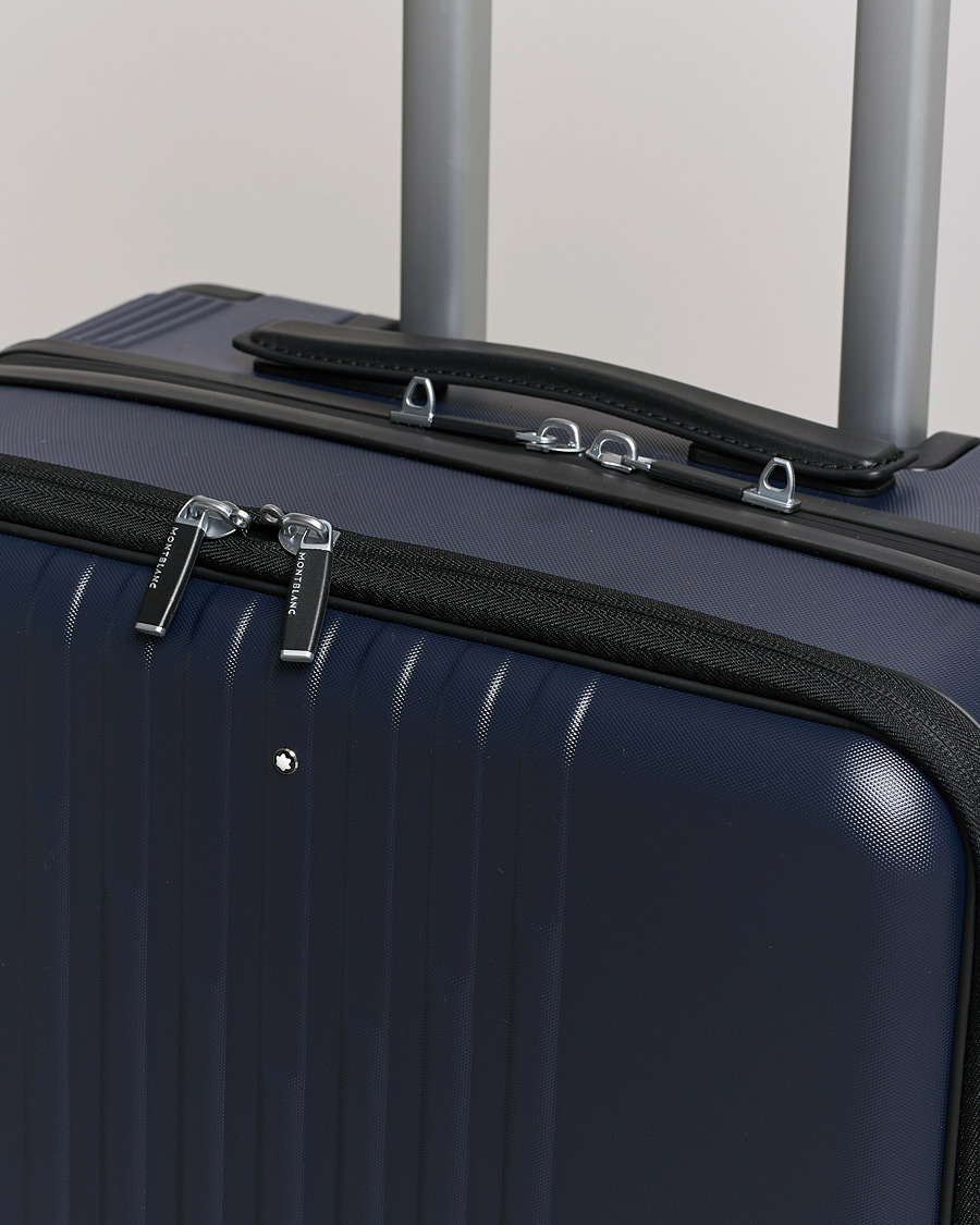 Homme | Montblanc Trolley Cabin w. Pocket 4 Wheels Blue | Montblanc | Trolley Cabin w. Pocket 4 Wheels Blue