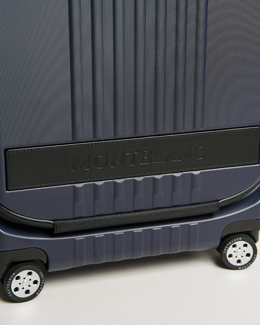 Homme | Montblanc Trolley Cabin w. Pocket 4 Wheels Blue | Montblanc | Trolley Cabin w. Pocket 4 Wheels Blue