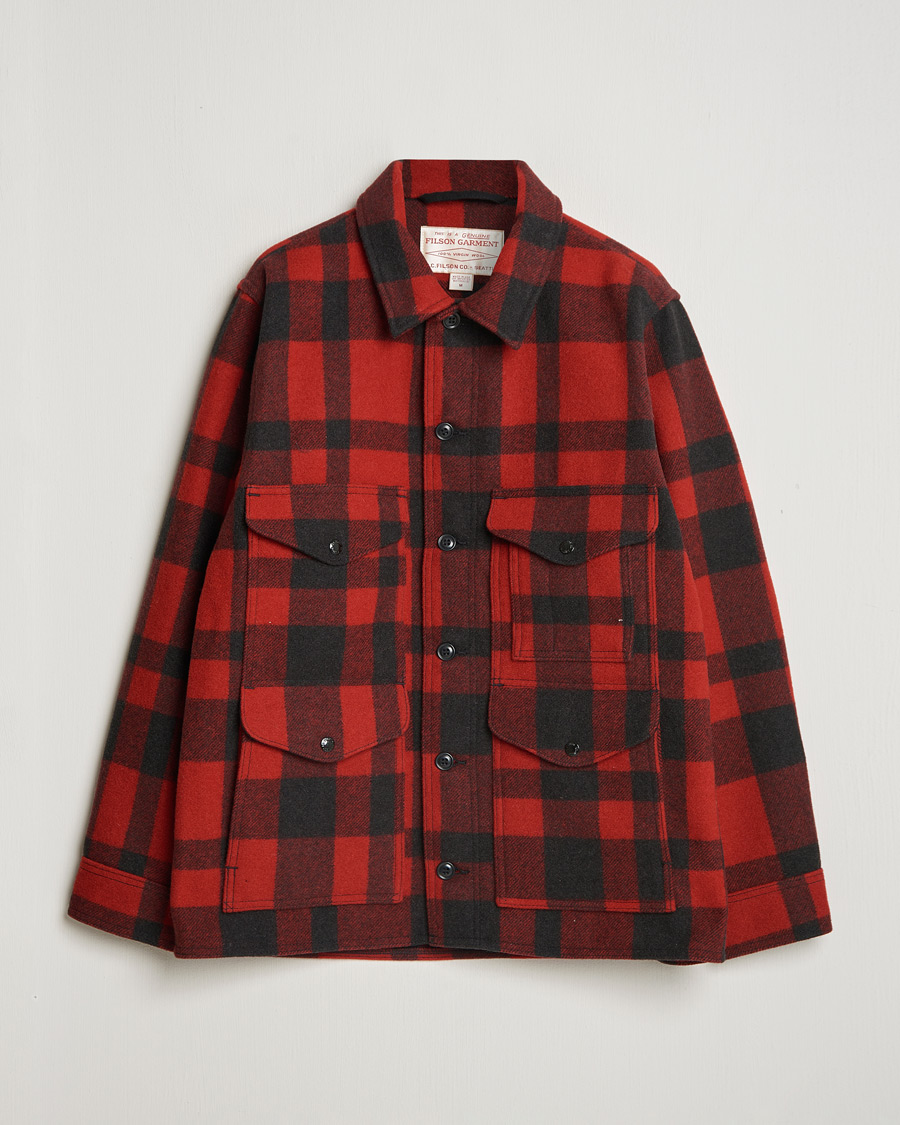 Homme | Manteaux Et Vestes | Filson | Mackinaw Wool Cruiser Red/Black Plaid