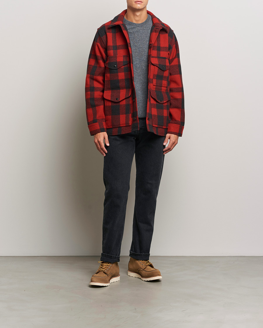 Homme | Manteaux Et Vestes | Filson | Mackinaw Wool Cruiser Red/Black Plaid