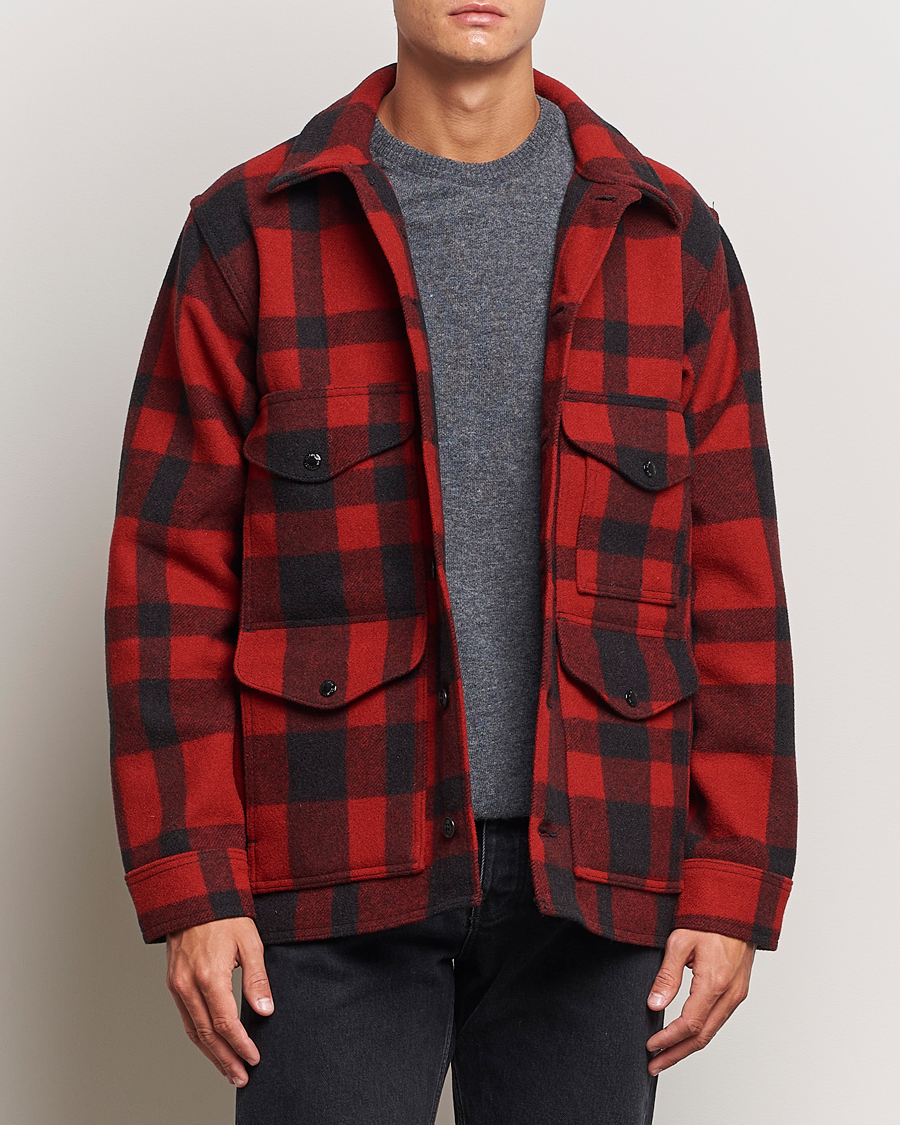 Homme | Manteaux Et Vestes | Filson | Mackinaw Wool Cruiser Red/Black Plaid