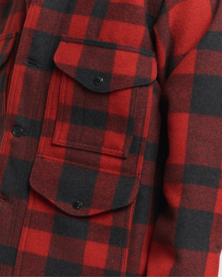 Homme | Manteaux Et Vestes | Filson | Mackinaw Wool Cruiser Red/Black Plaid