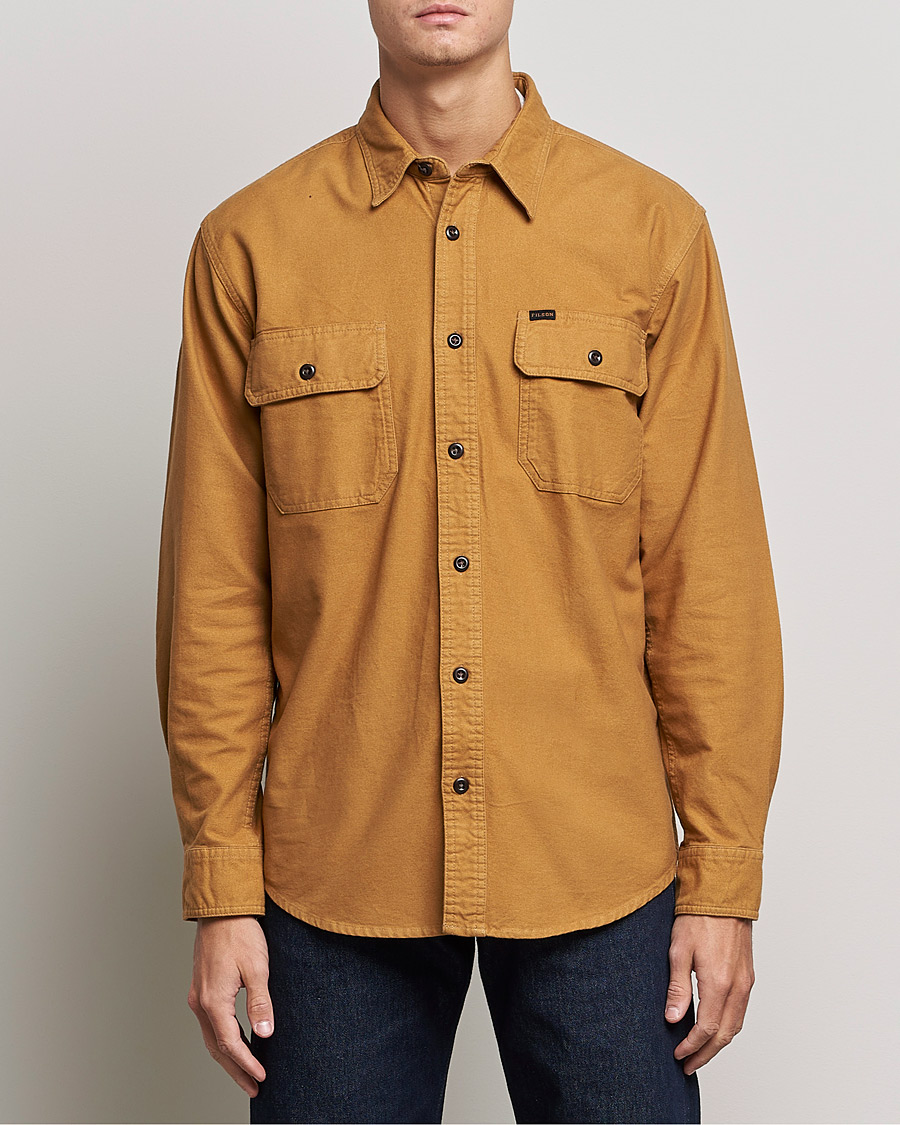 Homme | Chemises | Filson | Field Flannel Shirt Nubuck Tan