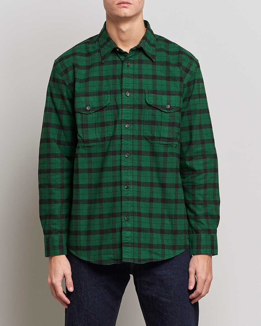 Homme | Chemises | Filson | Alaskan Guide Shirt Bottle Green Black