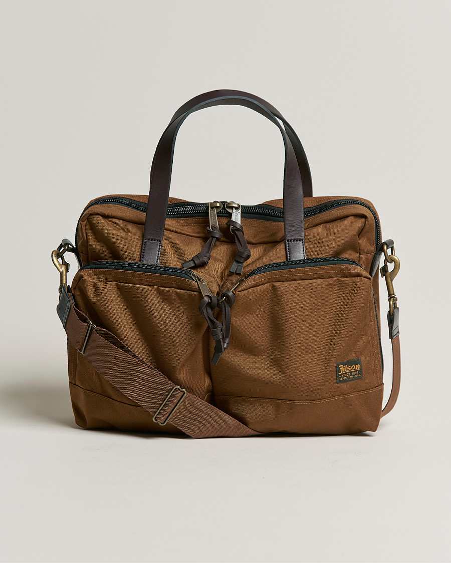 Homme | Filson Dryden Cordura Nylon Briefcase Whiskey | Filson | Dryden Cordura Nylon Briefcase Whiskey