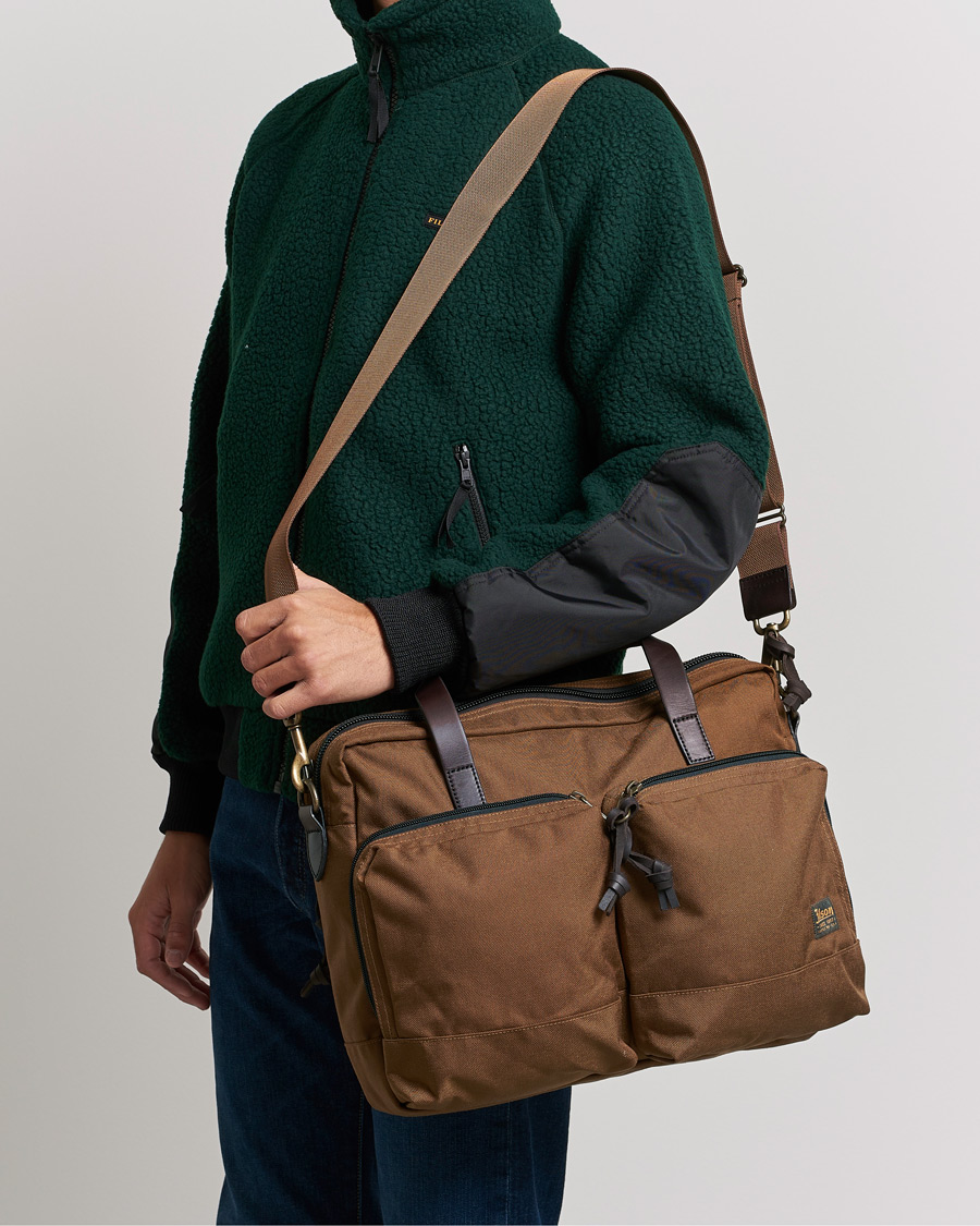 Homme | Filson Dryden Cordura Nylon Briefcase Whiskey | Filson | Dryden Cordura Nylon Briefcase Whiskey