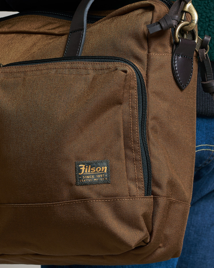 Homme | Filson Dryden Cordura Nylon Briefcase Whiskey | Filson | Dryden Cordura Nylon Briefcase Whiskey