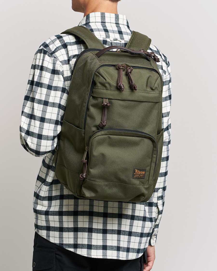 Homme |  | Filson | Dryden Cordura Nylon Backpack Otter Green