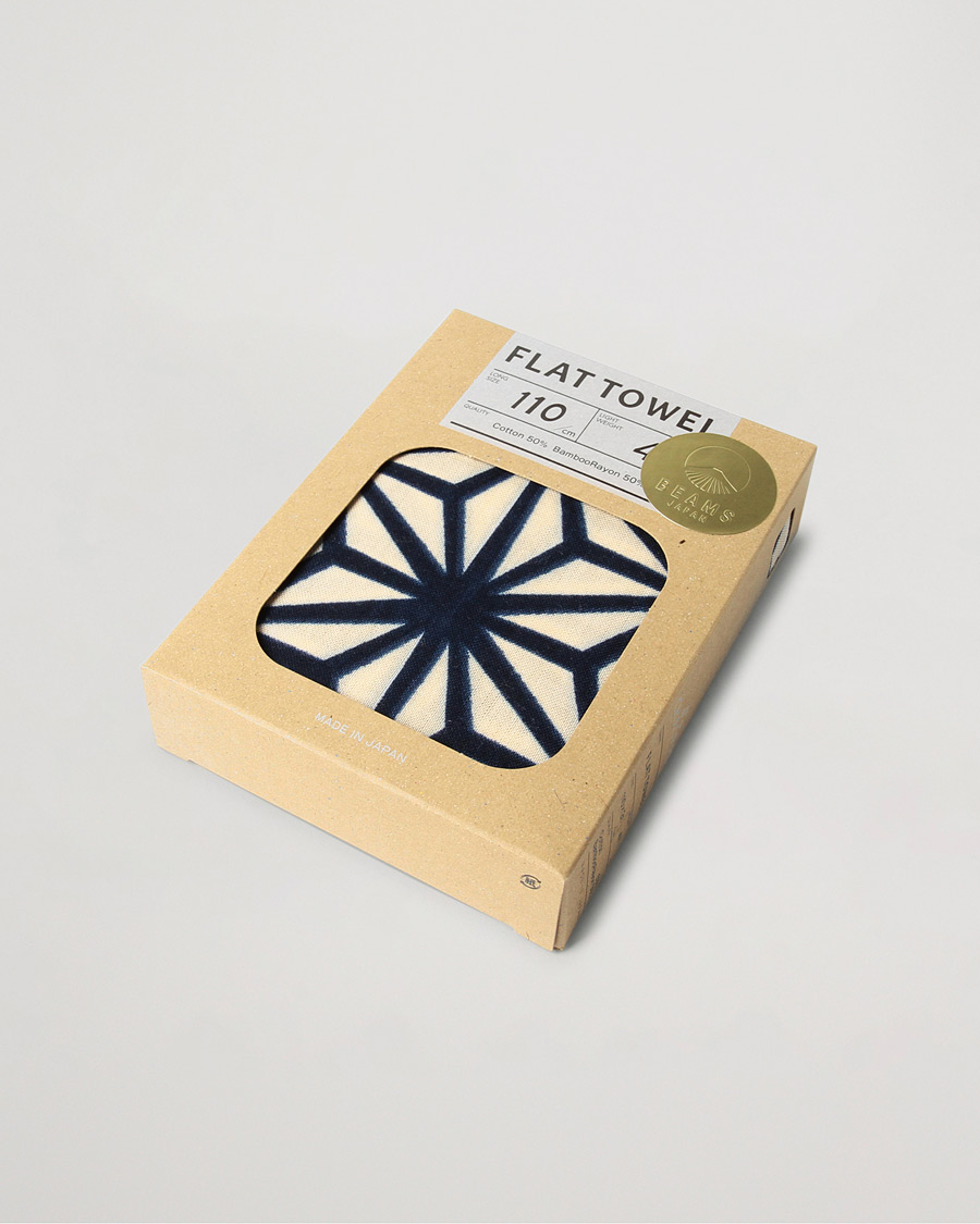 Homme | Beams Japan Chaoras Hand Towel White/Navy | Beams Japan | Chaoras Hand Towel White/Navy