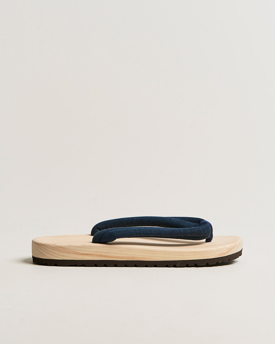Homme | Sandales Et Mules | Beams Japan | Wooden Geta Sandals Navy