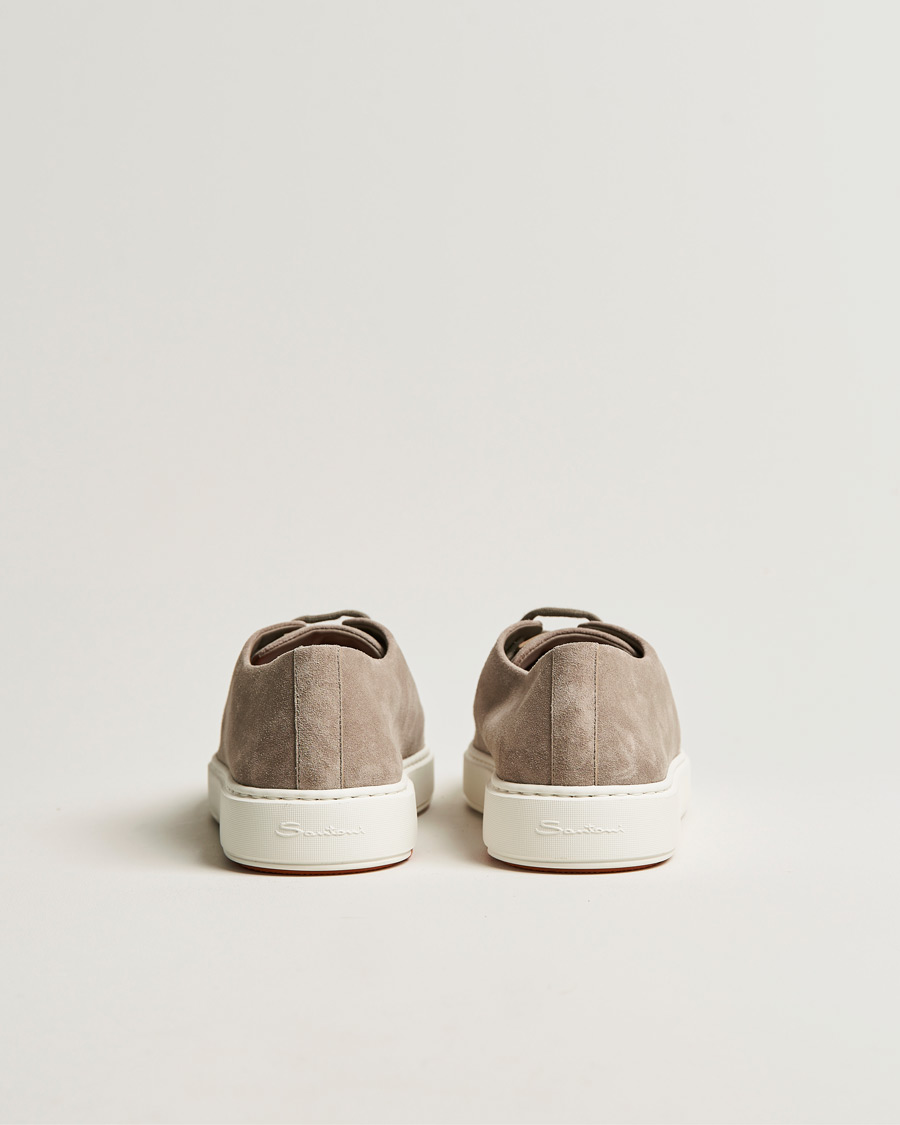 Homme | Santoni Cleanic Sneakers Beige Suede | Santoni | Cleanic Sneakers Beige Suede