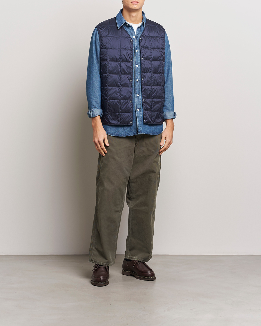 Homme | Gilets | TAION | V-Neck Lightweight Down Vest Navy