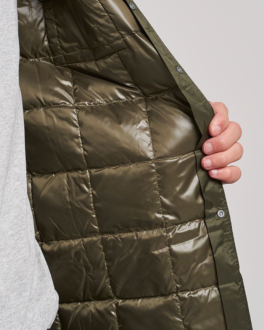 Homme | Chemises | TAION | Lightweight Down Shirt Dark Olive